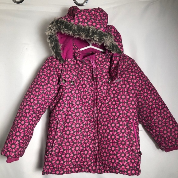 Girls Pink Winter Jacket. Size 2T - Picture 1 of 7